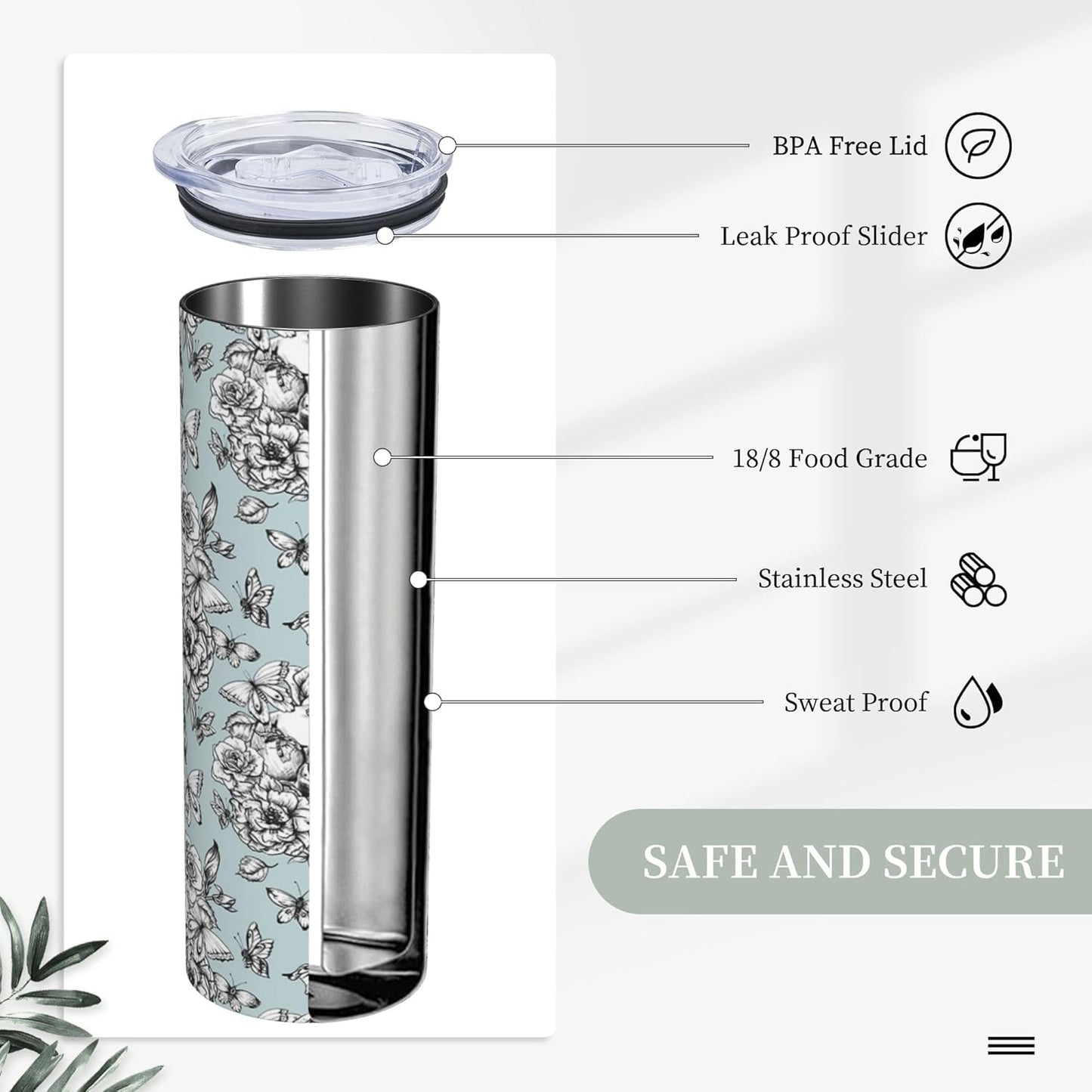 Lemon Tumbler Stainless Steel Vacuum Insulated Coffee Mugs Cup Travel Mug 20 OZ For Home Office Sport Party Gifts…