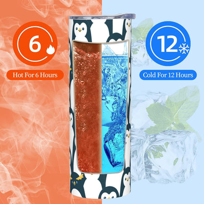 Lemon Tumbler Stainless Steel Vacuum Insulated Coffee Mugs Cup Travel Mug 20 OZ For Home Office Sport Party Gifts…