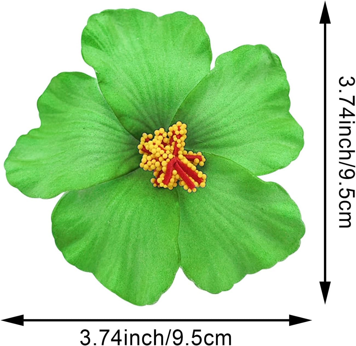 20PCS Red Hawaiian Faux Flowers Hibiscus Flowers Hawaii Party Summer Party DIY Foam Hibiscus Flower for Tabletop Decoration Favors Supplies (No Clip)