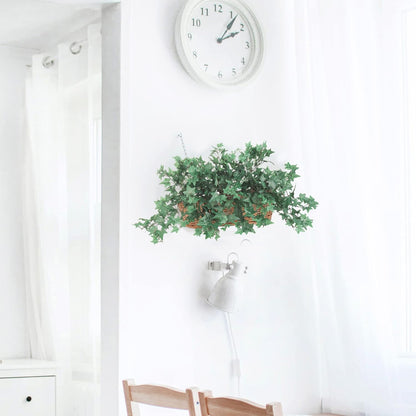 Delicate 13" Mini English Ivy Bush /176L - Perfect for Intimate Home Settings, Wedding Accents, Elegant Decorations, and Boutique Centerpieces