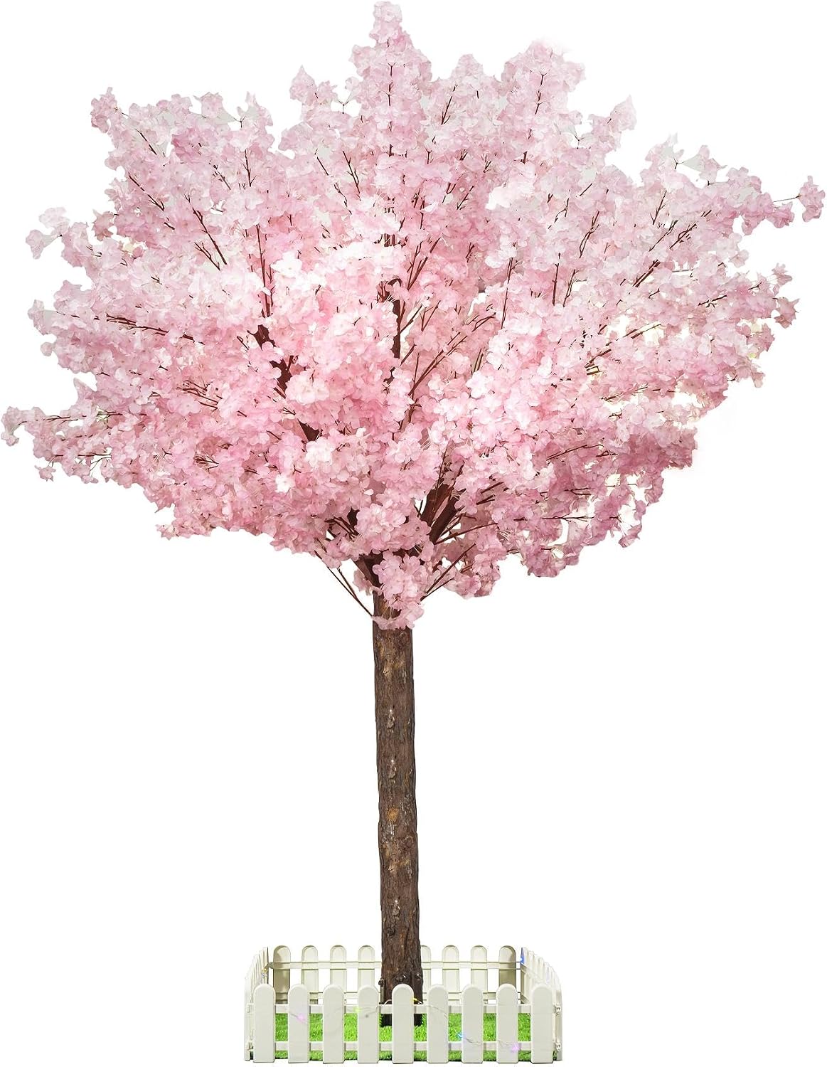 Artificial Cherry Blossom Tree - Handmade Pink Fake Cherry Blossom Tree Centerpieces for Wedding Party Christmas Garden Indoor & Outdoor