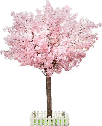 Artificial Cherry Blossom Tree - Handmade Pink Fake Cherry Blossom Tree Centerpieces for Wedding Party Christmas Garden Indoor & Outdoor