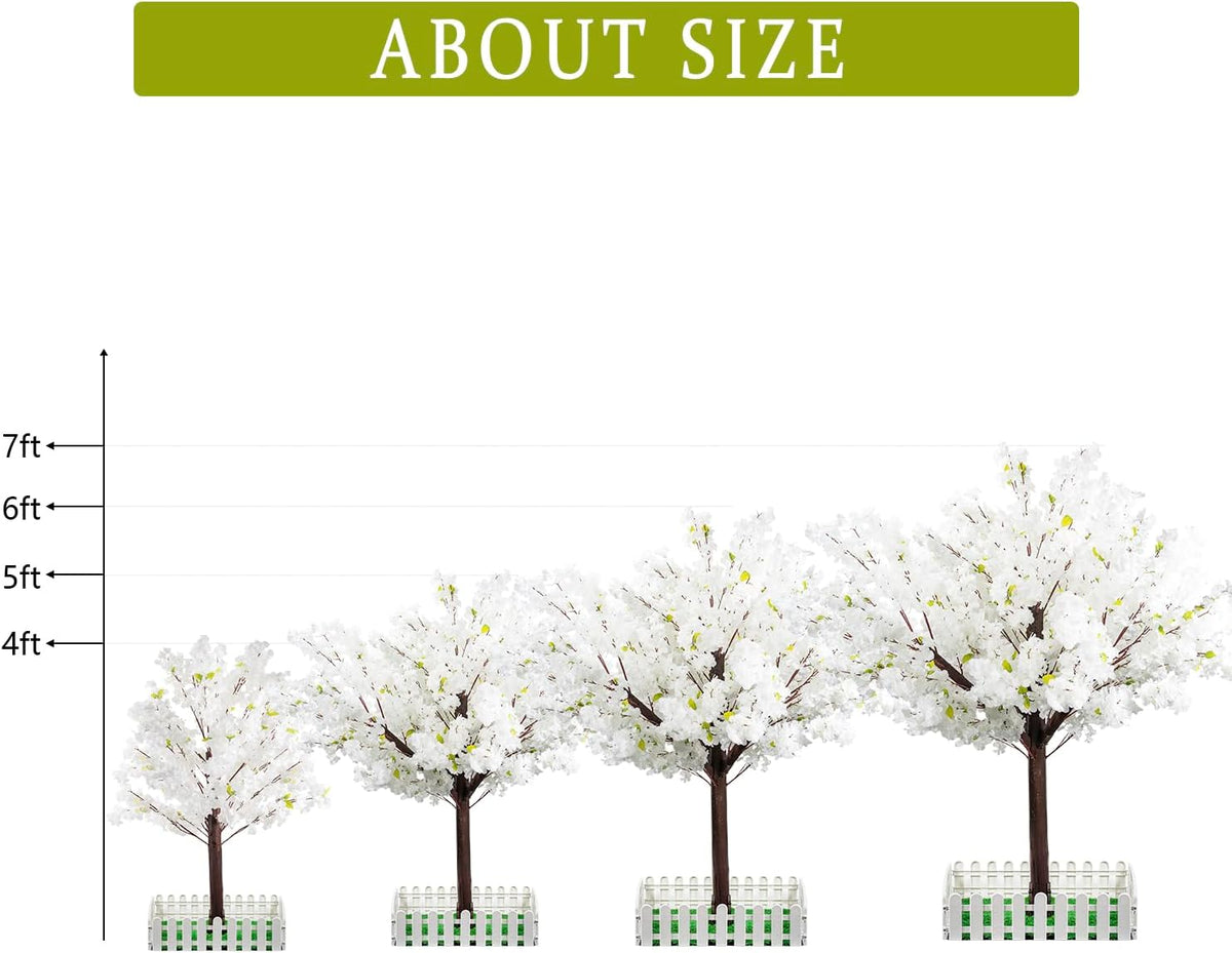 Artificial Cherry Blossom Tree - Handmade Pink Fake Cherry Blossom Tree Centerpieces for Wedding Party Christmas Garden Indoor & Outdoor