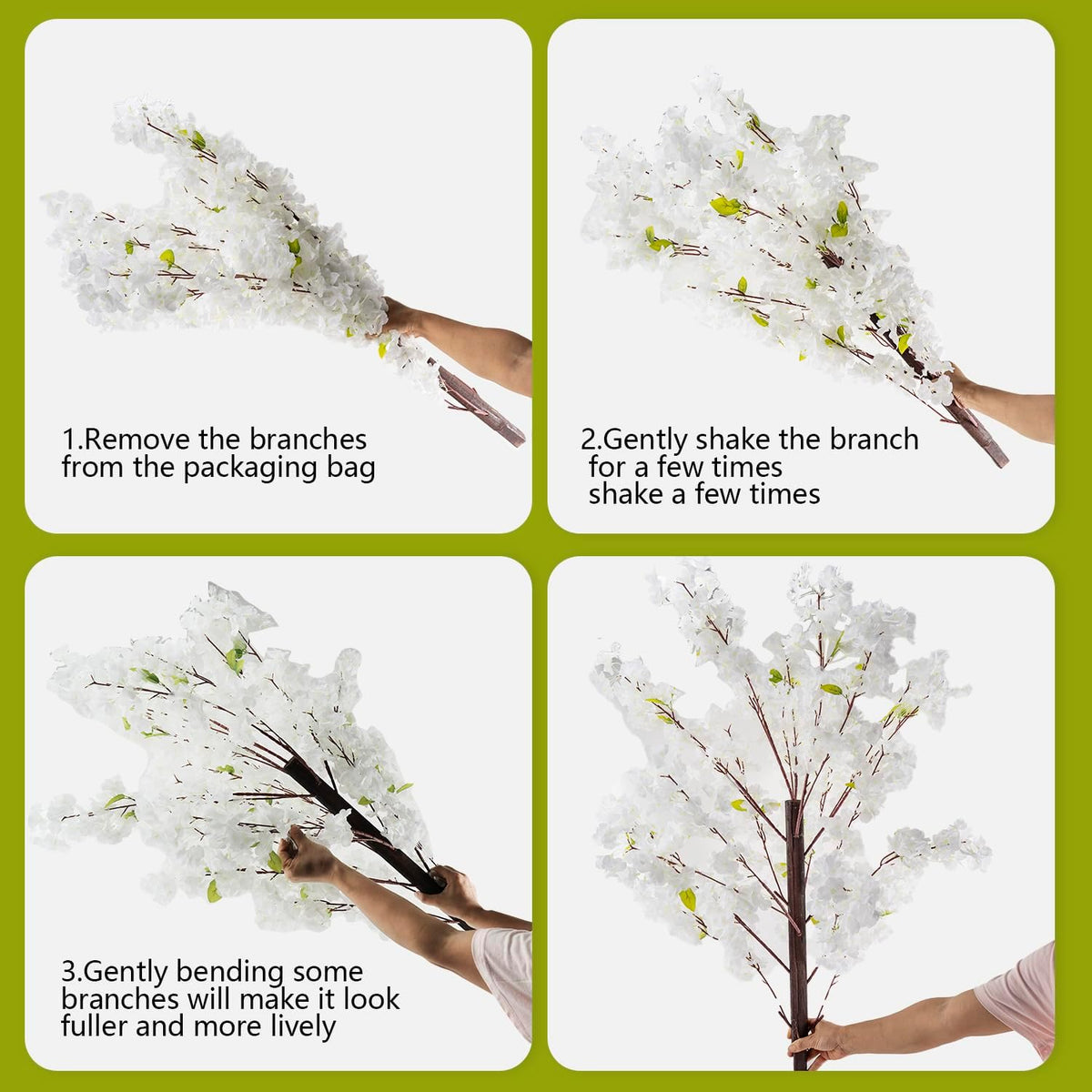Artificial Cherry Blossom Tree - Handmade Pink Fake Cherry Blossom Tree Centerpieces for Wedding Party Christmas Garden Indoor & Outdoor