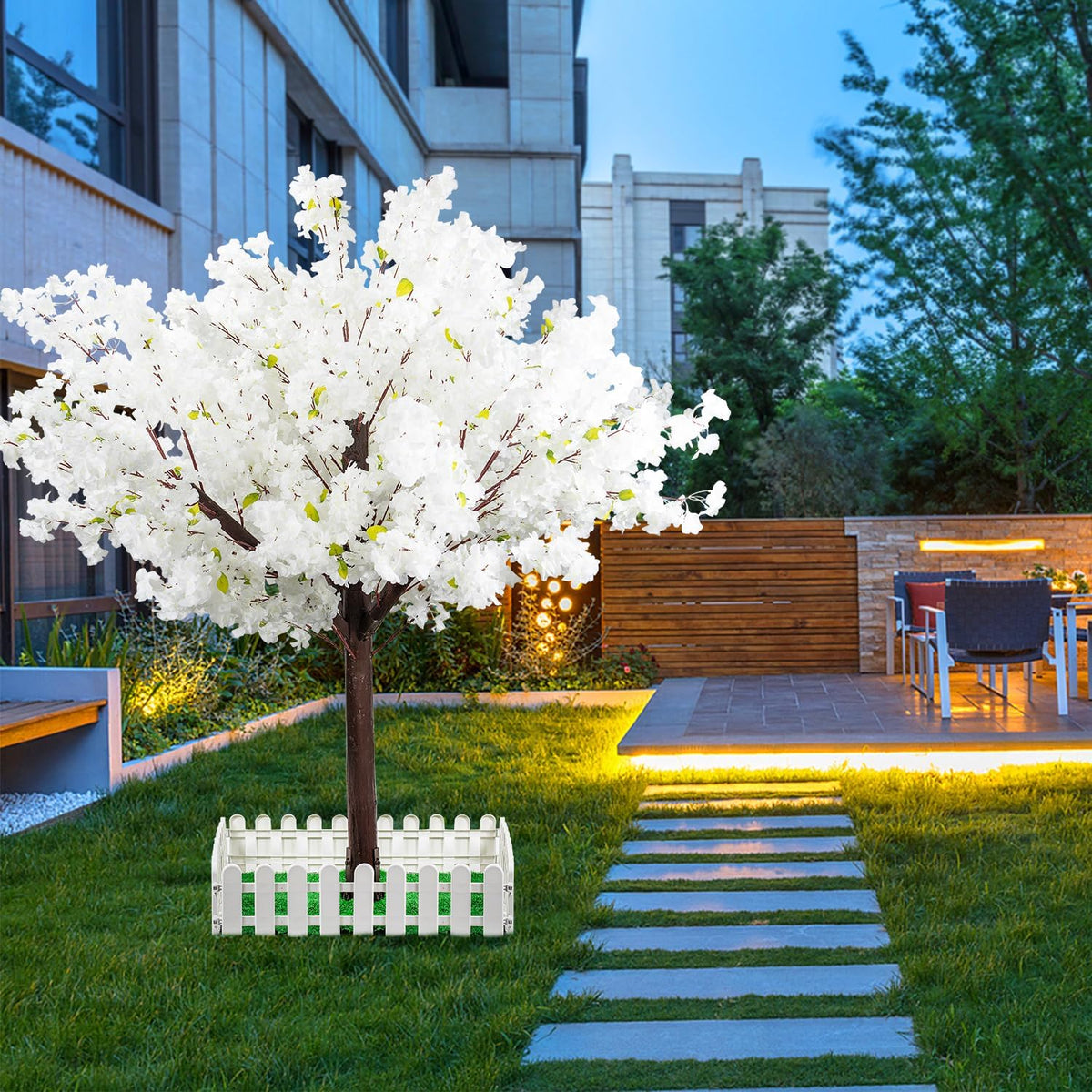 Artificial Cherry Blossom Tree - Handmade Pink Fake Cherry Blossom Tree Centerpieces for Wedding Party Christmas Garden Indoor & Outdoor