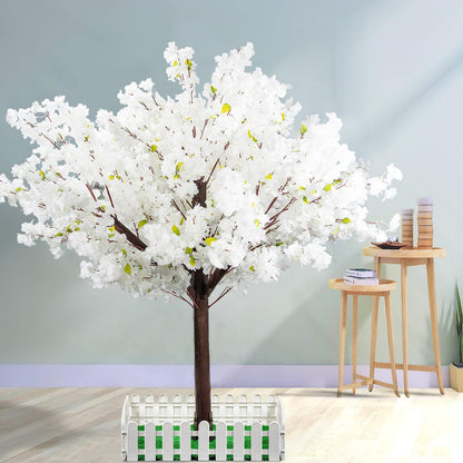 Artificial Cherry Blossom Tree - Handmade Pink Fake Cherry Blossom Tree Centerpieces for Wedding Party Christmas Garden Indoor & Outdoor