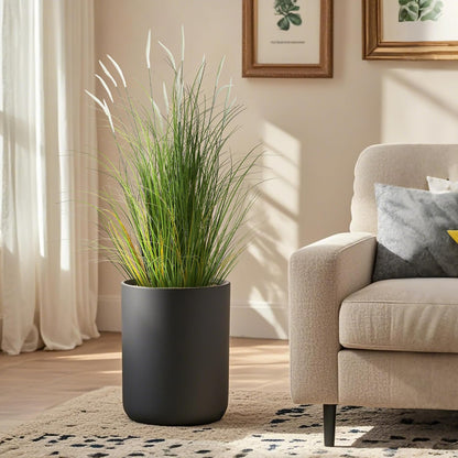 3ft 2-Pack Artificial Cattail Reed Grass, 35in Artificial Fake Onion Plant