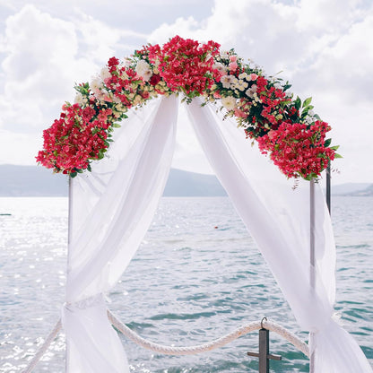Silk Bougainvillea Artificial Flowers, UV Resistant, 48 Branches, Long Stems Faux Flower, Realistic Fake Bougainvillea Vines, for Wedding Porch Home Party Garden DIY Decor - 38 inch (Fuchsia)