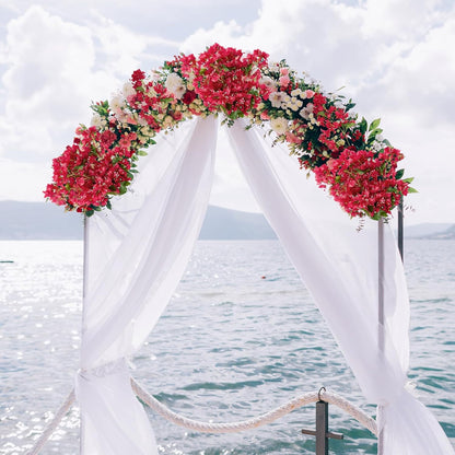 Silk Bougainvillea Artificial Flowers, UV Resistant, 48 Branches, Long Stems Faux Flower, Realistic Fake Bougainvillea Vines, for Wedding Porch Home Party Garden DIY Decor - 38 inch (Fuchsia)