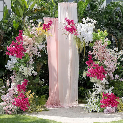 Silk Bougainvillea Artificial Flowers, UV Resistant, 48 Branches, Long Stems Faux Flower, Realistic Fake Bougainvillea Vines, for Wedding Porch Home Party Garden DIY Decor - 38 inch (Fuchsia)