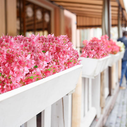Silk Bougainvillea Artificial Flowers, UV Resistant, 48 Branches, Long Stems Faux Flower, Realistic Fake Bougainvillea Vines, for Wedding Porch Home Party Garden DIY Decor - 38 inch (Fuchsia)