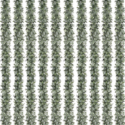 Dolicer 2 Packs 6FT Artificial Eucalyptus Garland, Faux Greenery Garland Hanging Fake Silver Dollar Eucalyptus Leaves Vines for Wedding Backdrop Arch Table Wall Party Home Decor