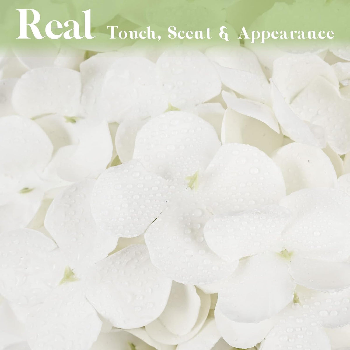 21" Blue Hydrangea Artificial Flowers Real Touch Latex Fake Hydrangeas