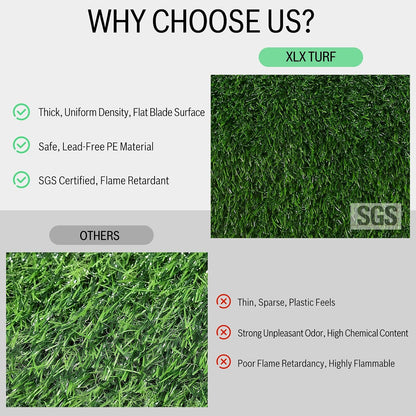 8 Pack Artificial Grass Square Mats, 12"x12" Fake Grass Placemats to Match Table Runner for Golf Football Summer Party Table Centerpiece, Turf Patch for Crafts