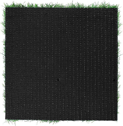 8 Pack Artificial Grass Square Mats, 12"x12" Fake Grass Placemats to Match Table Runner for Golf Football Summer Party Table Centerpiece, Turf Patch for Crafts