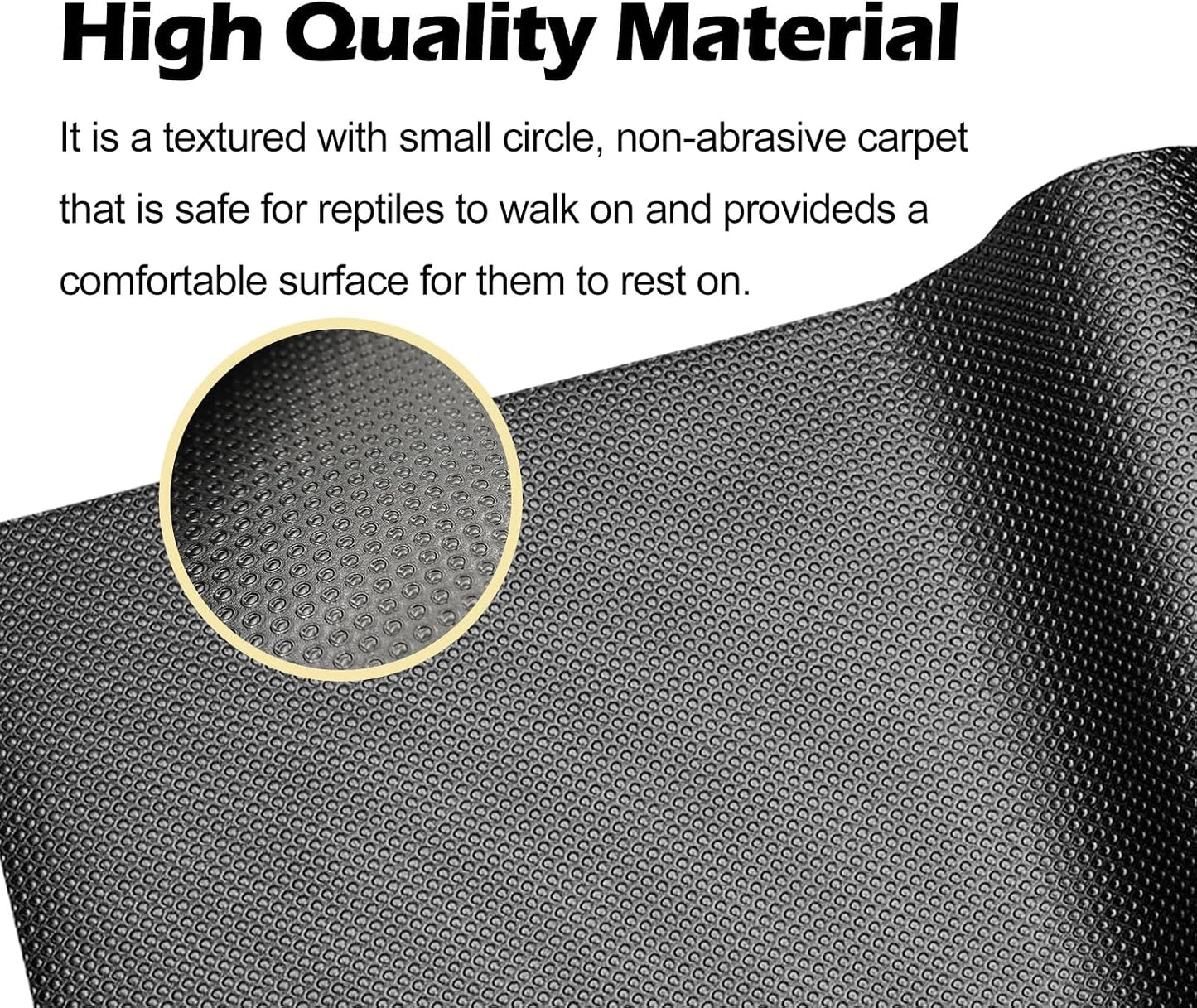 Reptile Carpet Bearded Dragon Tank Accessories for 40 Gallon, 20 Gallon, 50 Gallon,75 Gallon Tank, 17.5x39 Inch Non-Adhesive Reptile Mat Terrarium Liner For Leopard Gecko, Snake, Lizard and Tortoise