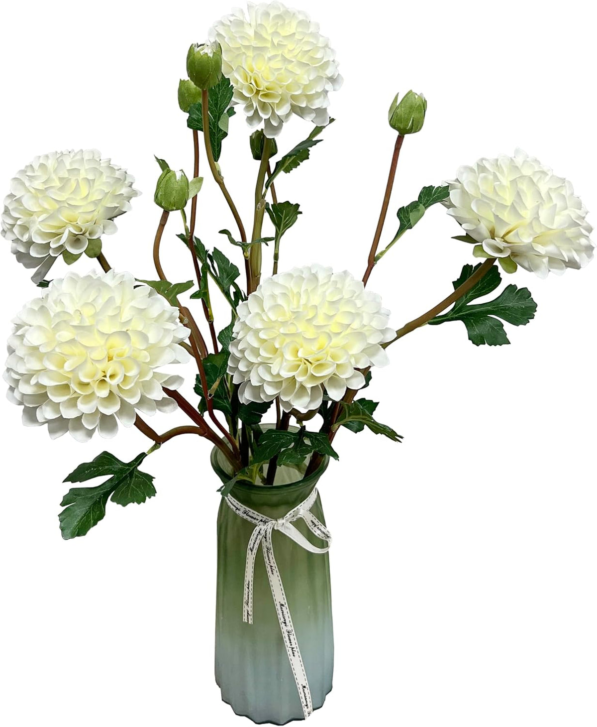 Pink Dahlia Artificial Flowers Faux Dahlias Silk Flower for Home Decor