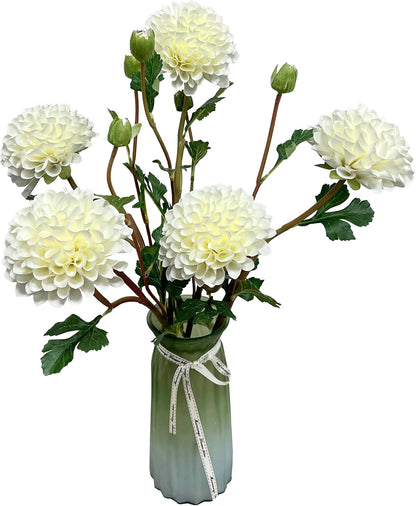 Pink Dahlia Artificial Flowers Faux Dahlias Silk Flower for Home Decor