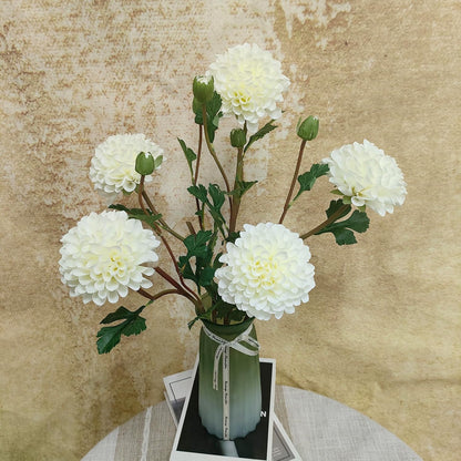 Pink Dahlia Artificial Flowers Faux Dahlias Silk Flower for Home Decor