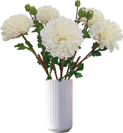 Pink Dahlia Artificial Flowers Faux Dahlias Silk Flower for Home Decor