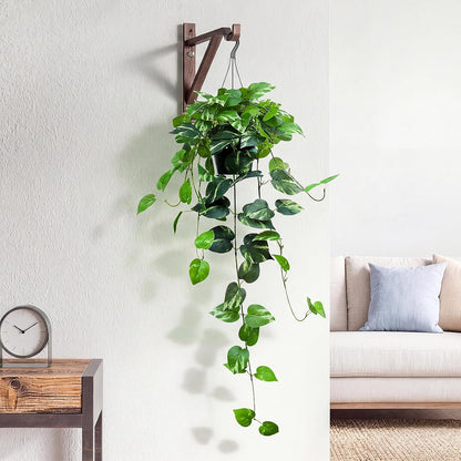 Fake English Ivy Artificial Plants - 33" Set of 2 Realistic Artificial Silk Ivy Vines with Pots, Faux Plants Indoor Home Decor, Low Maintenance Hanging Plant Decoration