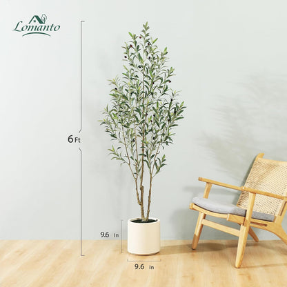 Artificial Olive Trees, 5 ft Tall Fake Olive Trees for Indoor