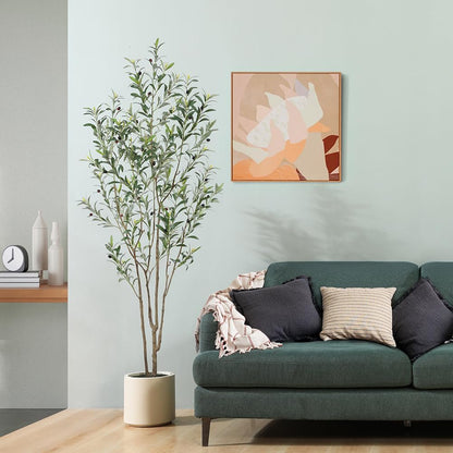 Artificial Olive Trees, 5 ft Tall Fake Olive Trees for Indoor