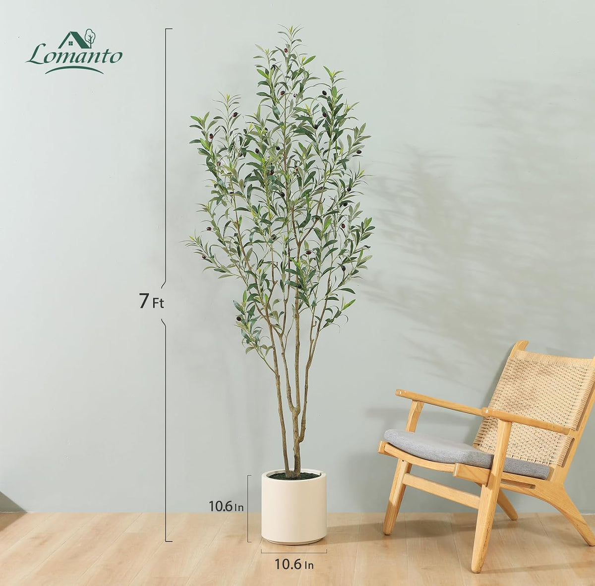 Artificial Olive Trees, 5 ft Tall Fake Olive Trees for Indoor