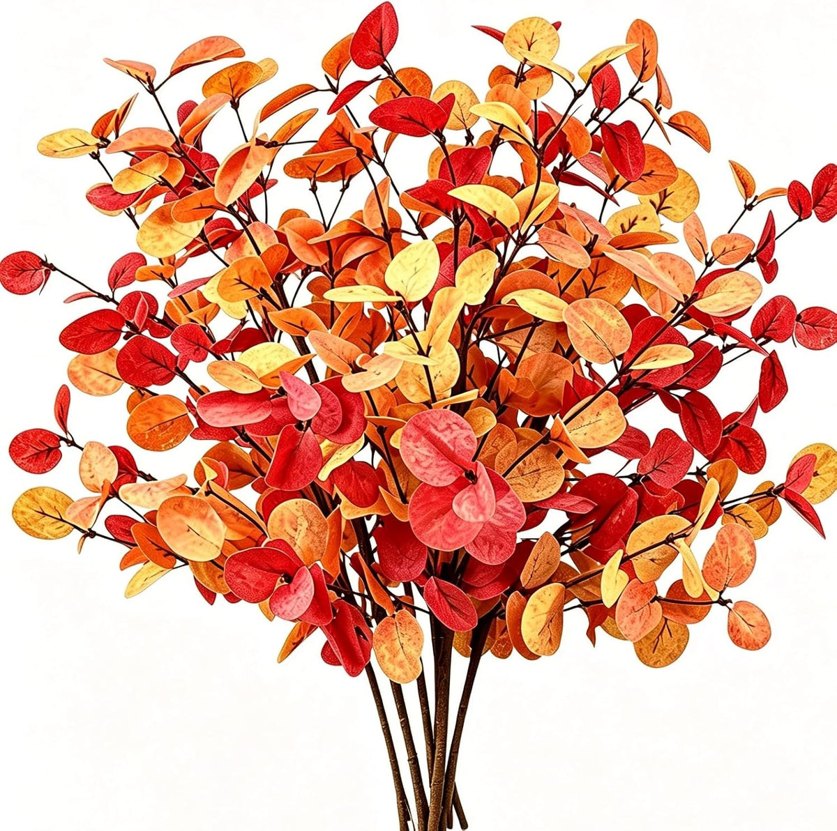 200 Pcs 5 Kinds Mixed Artificial Eucalyptus Leaves Stems Bulk Babys Breath Eucalyptus Bundle Faux Plants Greenery for DIY Bouquets Floral Arrangement Wedding Engagement Party Decor