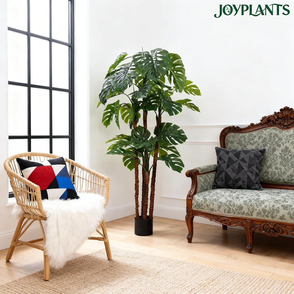 6FT Artificial Monstera Plant,Fake Plants for Indoor&Outdoor