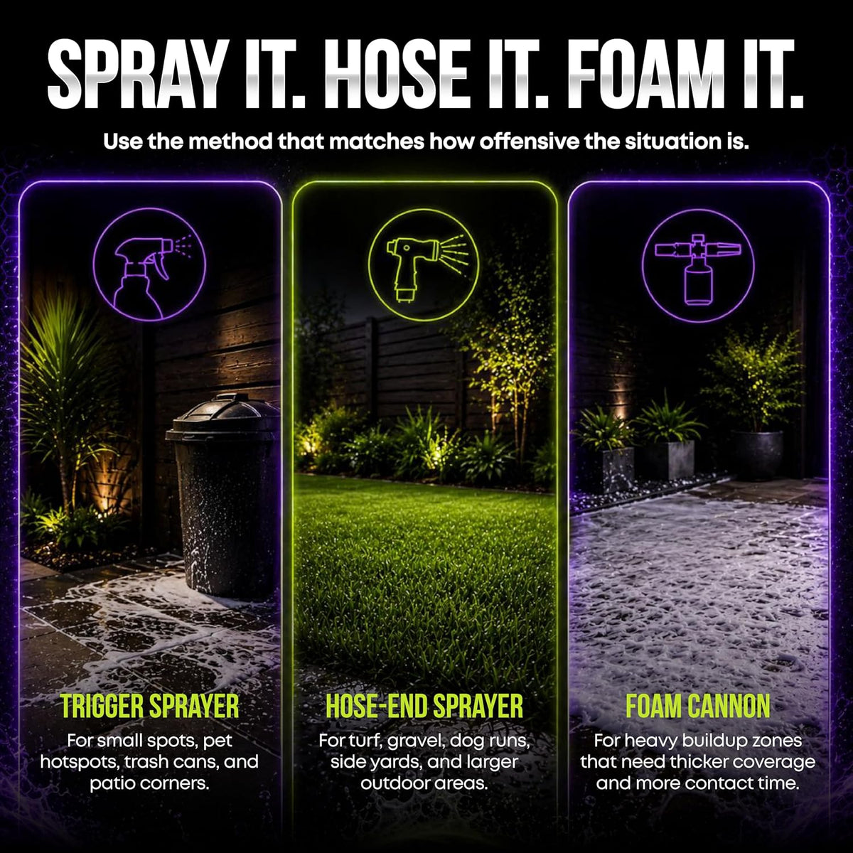LawN Order Oxi+ Hydrogen Peroxide-Based Outdoor Turf Cleaner & Odor Eliminator for Artificial Grass, Dog Urine, Patios & Concrete (32 OZ)