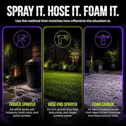 LawN Order Oxi+ Hydrogen Peroxide-Based Outdoor Turf Cleaner & Odor Eliminator for Artificial Grass, Dog Urine, Patios & Concrete (32 OZ)