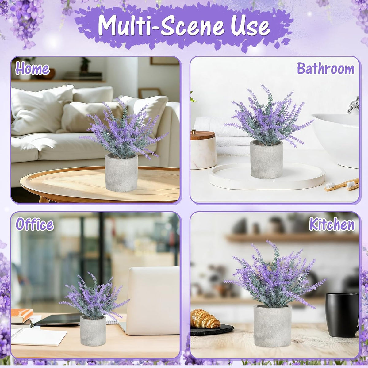 Fake Rosemary Plant Desk Decor Small Potted Plants Faux Rosemary Plants in Pot for Home Farmhouse Greenery Bathroom Shelf Office Table Decor