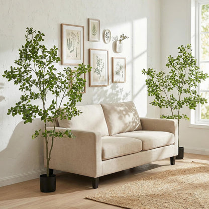 6FT Artificial Gardenia Tree, 72 Inch Tall Faux Plant Decor