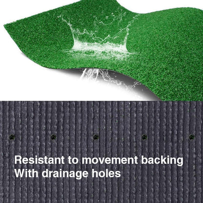 Artificial Grass Turf Lawn-7 Feet x 15 Feet, 0.4" Indoor Outdoor Rug Synthetic Grass Mat Fake Grass
