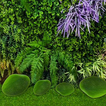 30 Pcs Artificial Moss Rocks Bulk, Green Moss Decor Fake Moss Balls for Crafts, Floral Arrangements, Indoor Plant, Photography Props,Garden Decoration