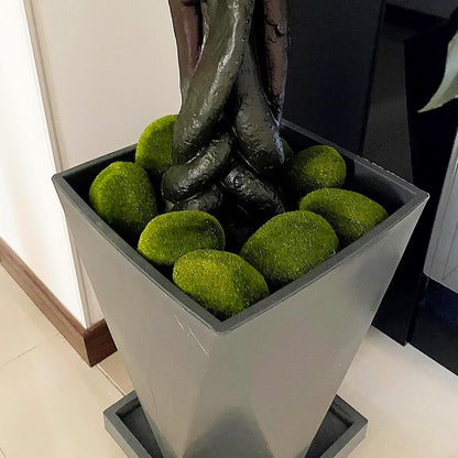 30 Pcs Artificial Moss Rocks Bulk, Green Moss Decor Fake Moss Balls for Crafts, Floral Arrangements, Indoor Plant, Photography Props,Garden Decoration