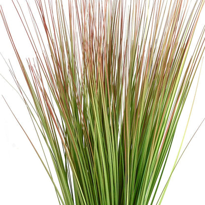 8pcs 27" Outdoor Artificial Plants Faux Onion Grass Artificial Tall Grass Plants Outdoor Faux Fake Grass Greenery Fake Shrubs Plant (8, Green)