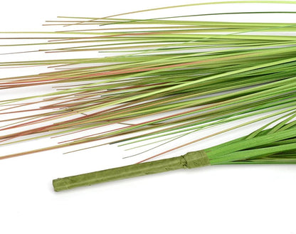 8pcs 27" Outdoor Artificial Plants Faux Onion Grass Artificial Tall Grass Plants Outdoor Faux Fake Grass Greenery Fake Shrubs Plant (8, Green)