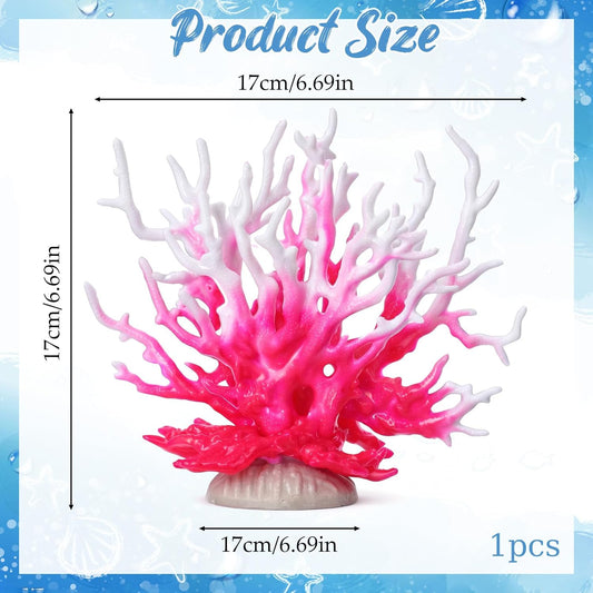 Artificial Aquarium Coral Ornament, Aquarium Decor Plastic Plant Small, Fish Tank Fake Coral, Aquarium Plants Decorations, Plastic Fish Tank Accessories, Multi-Purpose Simulation Water Grass