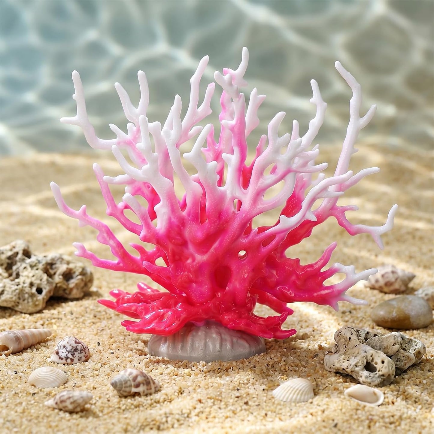 Artificial Aquarium Coral Ornament, Aquarium Decor Plastic Plant Small, Fish Tank Fake Coral, Aquarium Plants Decorations, Plastic Fish Tank Accessories, Multi-Purpose Simulation Water Grass