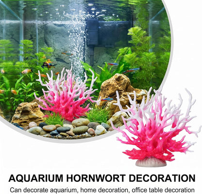 Artificial Aquarium Coral Ornament, Aquarium Decor Plastic Plant Small, Fish Tank Fake Coral, Aquarium Plants Decorations, Plastic Fish Tank Accessories, Multi-Purpose Simulation Water Grass