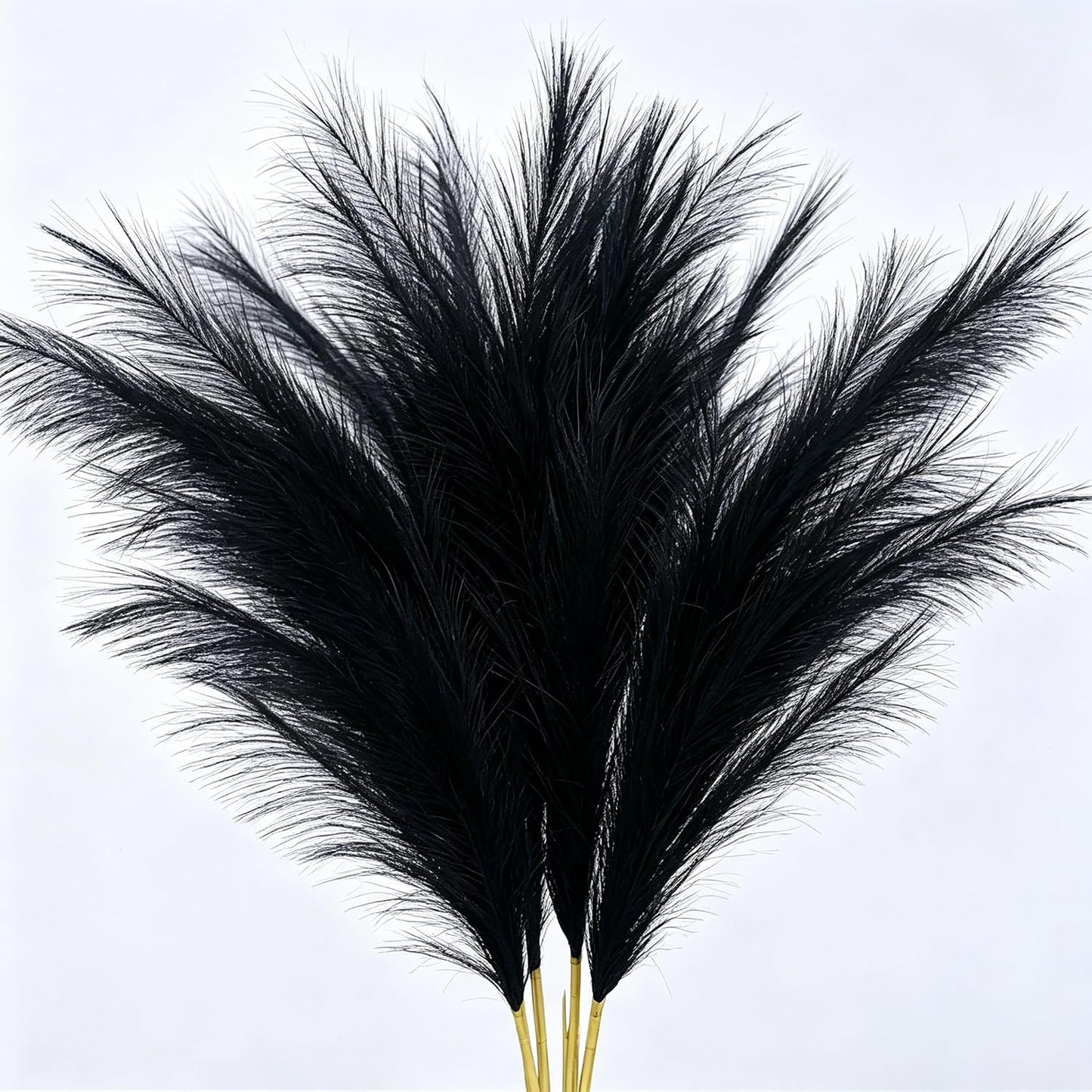 Artificial Pampas Grass (Lavender) | Flame-retardant soft fiber, odor-free & zero upkeep, non-shed fluffy plumes, bendable stems, durable deco