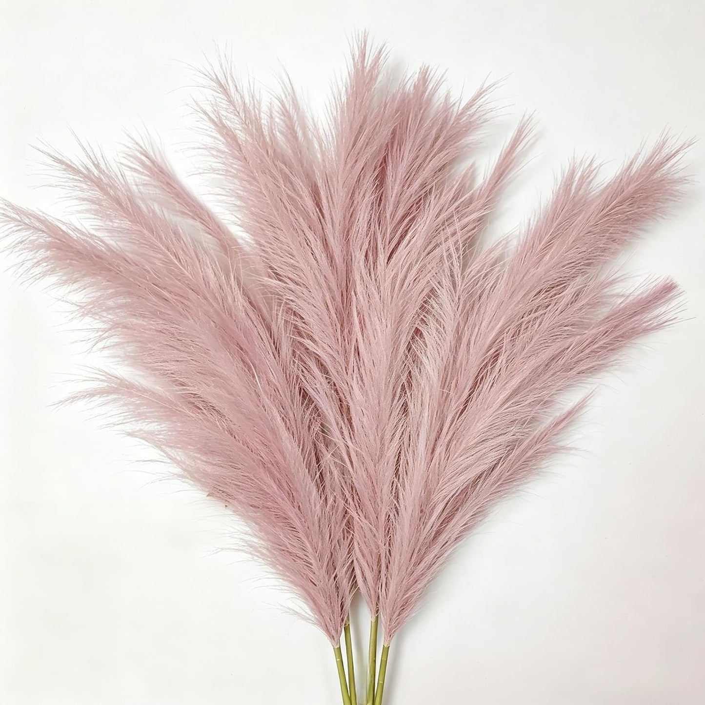 Artificial Pampas Grass (Lavender) | Flame-retardant soft fiber, odor-free & zero upkeep, non-shed fluffy plumes, bendable stems, durable deco