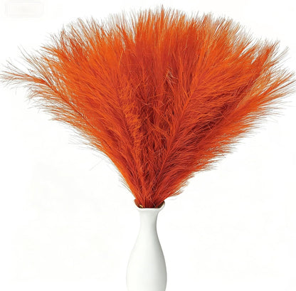 Artificial Pampas Grass (Lavender) | Flame-retardant soft fiber, odor-free & zero upkeep, non-shed fluffy plumes, bendable stems, durable deco