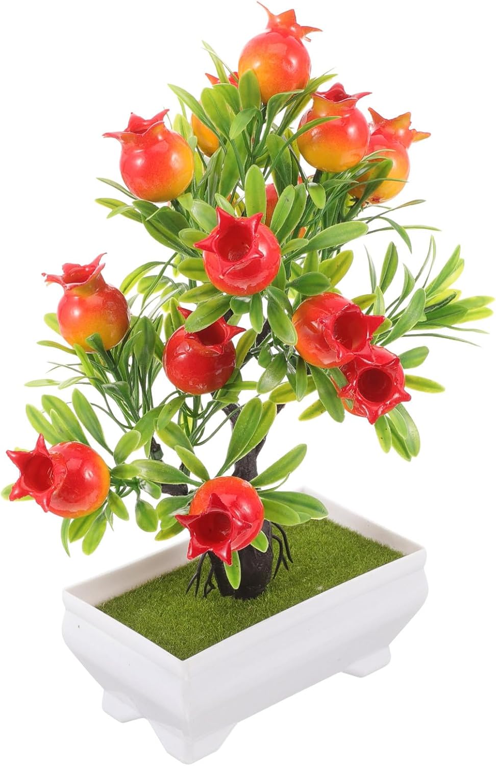 Artificial Pomegranate Tree Plastic Potted Decor