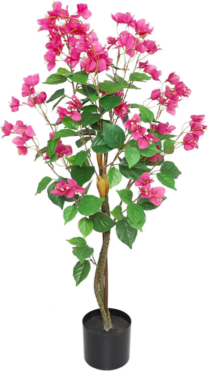 Artificial Bougainvillea Tree, 7FT Fake Bougainvillea Topiary Trees with Pot, 83 Inch Faux Plant for Indoor Decor