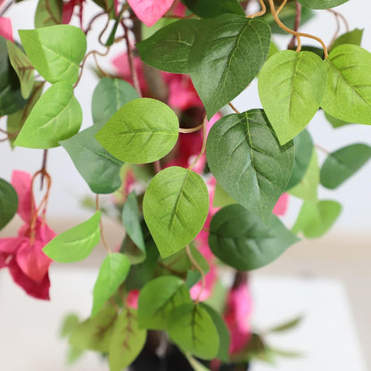 Artificial Bougainvillea Tree, 7FT Fake Bougainvillea Topiary Trees with Pot, 83 Inch Faux Plant for Indoor Decor