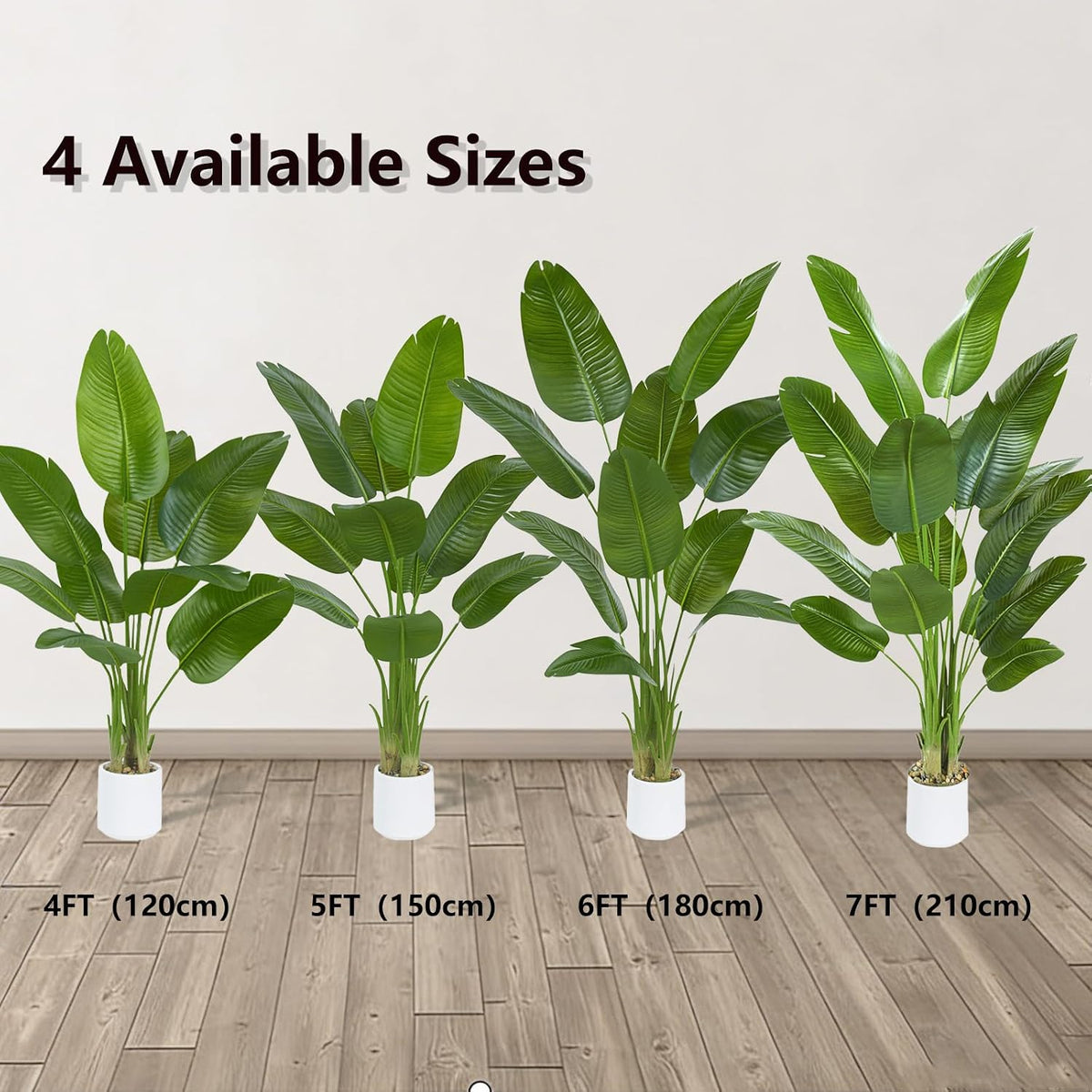 Bird of Paradise Artificial Tree, 6Ft Tall Faux Plant, Fake Banana Leaf Plant Indoor, Faux Palm Tree Faux Floor Plants Tropical Tree in Pot, Present for Friend Housewarming Decor