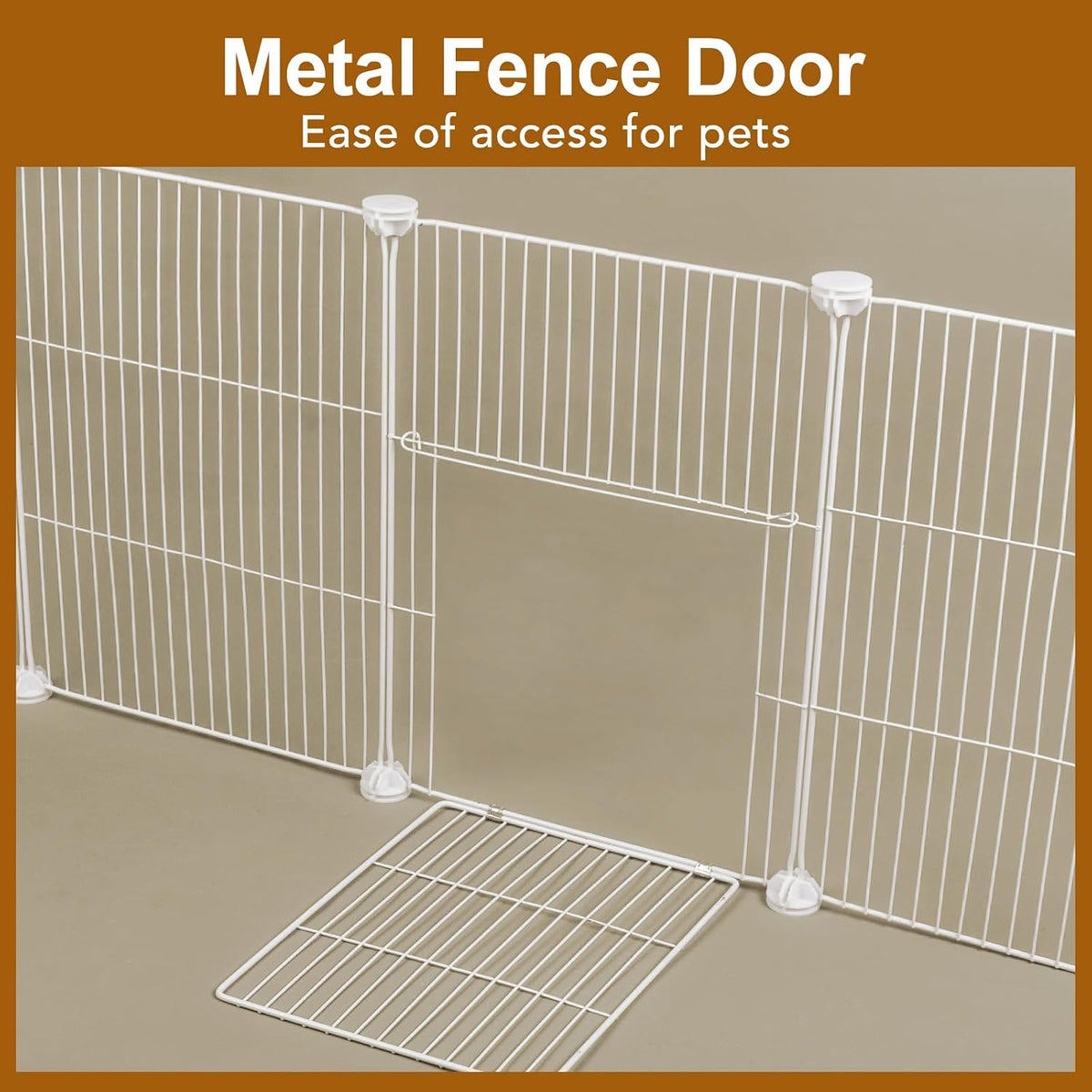 20 Panels Small Animal Playpen, 48" x 24" x 16" Rabbit Cage